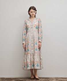 GRACE CONTINENTAL フラワーパターンプリントワンピース