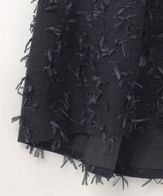 GRACE CONTINENTAL リボンヤーンジレドレス