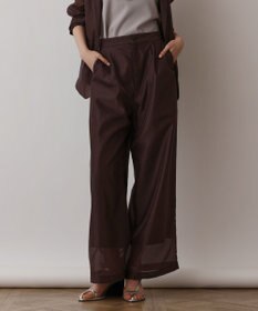 GRACE CONTINENTAL ブライトシアーパンツ ブラウン