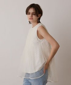 GRACE CONTINENTAL シアージャガードカットトップ