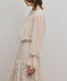 GRACE CONTINENTAL チュールタイブラウス