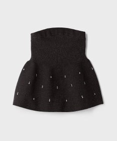 GRACE CONTINENTAL ペプラムベアニットトップ