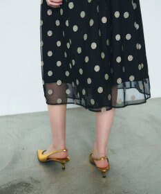 GRACE CONTINENTAL ラメドット刺繍ドレス