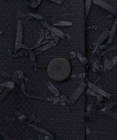 GRACE CONTINENTAL リボンヤーンジレドレス