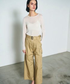 GRACE CONTINENTAL アシンメトリーワークパンツ