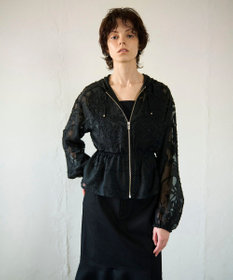 GRACE CONTINENTAL ジャガード刺繍ブルゾン