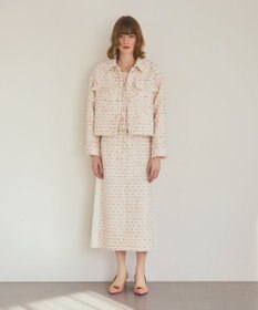 GRACE CONTINENTAL ツイードクロップドジャケット