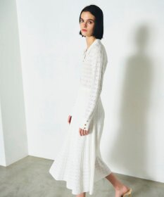 GRACE CONTINENTAL ウェーブニットワンピース