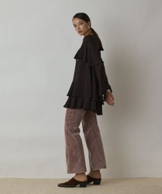 GRACE CONTINENTAL シフォンフリルブラウス