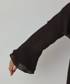 GRACE CONTINENTAL シフォンフリルブラウス