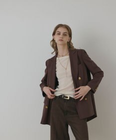 GRACE CONTINENTAL バックベンツダブルジャケット