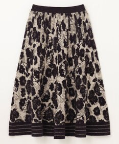 GRACE CONTINENTAL フローラルラメニットスカート