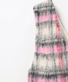 GRACE CONTINENTAL シャギーチェックジャンパースカート