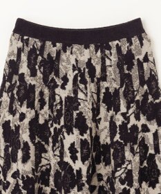 GRACE CONTINENTAL フローラルラメニットスカート