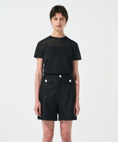 GRACE CONTINENTAL リネンタッチハーフパンツ