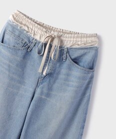 GRACE CONTINENTAL コンビデニムイージーパンツ