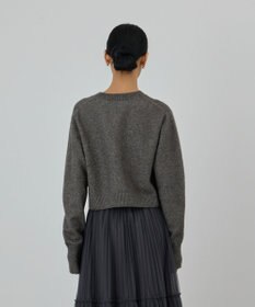 GRACE CONTINENTAL ラメショートニットカーディガン