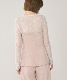 GRACE CONTINENTAL クラッシュサテンキャミトップ