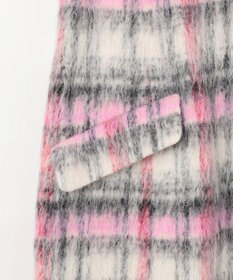 GRACE CONTINENTAL シャギーチェックジャンパースカート