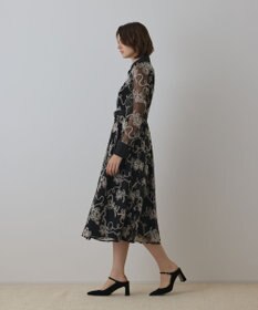 GRACE CONTINENTAL チュールコードレースワンピース ブラック