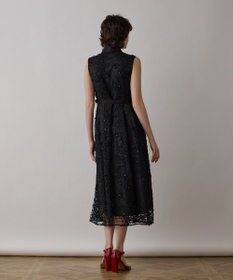 GRACE CONTINENTAL フラワーライン刺繍ワンピース