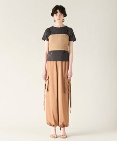 GRACE CONTINENTAL ニットライクレースビスチェ