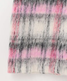 GRACE CONTINENTAL シャギーチェックジャンパースカート