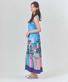 GRACE CONTINENTAL リゾートプリントマキシ