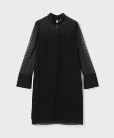 GRACE CONTINENTAL シアージャガード切替ドレス