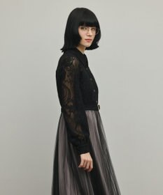 GRACE CONTINENTAL コードレースプリーツワンピース
