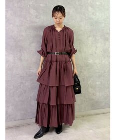 GRACE CONTINENTAL ヨウリュウティアードワンピース