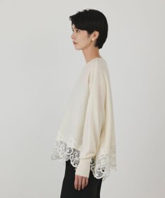 GRACE CONTINENTAL ヘムレースニットトップ