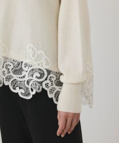 GRACE CONTINENTAL ヘムレースニットトップ