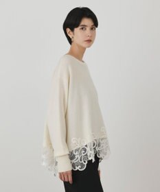 GRACE CONTINENTAL ヘムレースニットトップ
