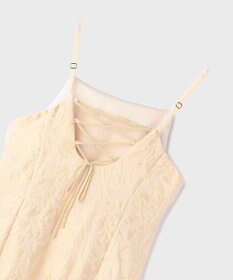 GRACE CONTINENTAL リーフジャガードキャミワンピース