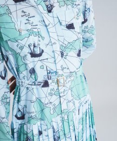 ブランド通販サイトをすべて マッププリントシャツワンピース / GRACE CONTINENTAL | GRACE ワンピース
