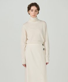 GRACE CONTINENTAL ハイネックニットトップ ホワイト
