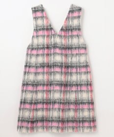 GRACE CONTINENTAL シャギーチェックジャンパースカート