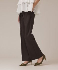 GRACE CONTINENTAL フレアカットパンツ チャコール