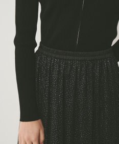 GRACE CONTINENTAL ラメチュールギャザースカート