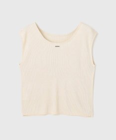 GRACE CONTINENTAL スパンコールリブトップ