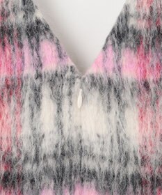 GRACE CONTINENTAL シャギーチェックジャンパースカート