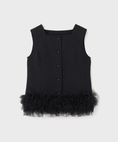 GRACE CONTINENTAL チュールヘムカットトップ