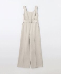 GRACE CONTINENTAL 麻調ベルトサロペット