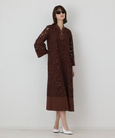 GRACE CONTINENTAL カットワークAラインワンピース