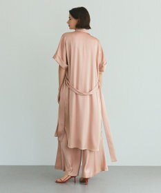 GRACE CONTINENTAL ダブルサテンシャツドレス