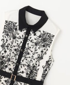 GRACE CONTINENTAL 刺繍フレアドレス