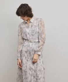 GRACE CONTINENTAL 【オンラインストア・梅田阪急店限定】フラワープリントプリーツワンピース