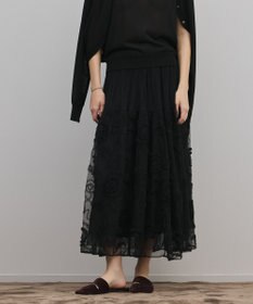 GRACE CONTINENTAL 刺繍チュールスカート