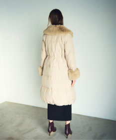 GRACE CONTINENTAL ファーパーツ付ロングダウン